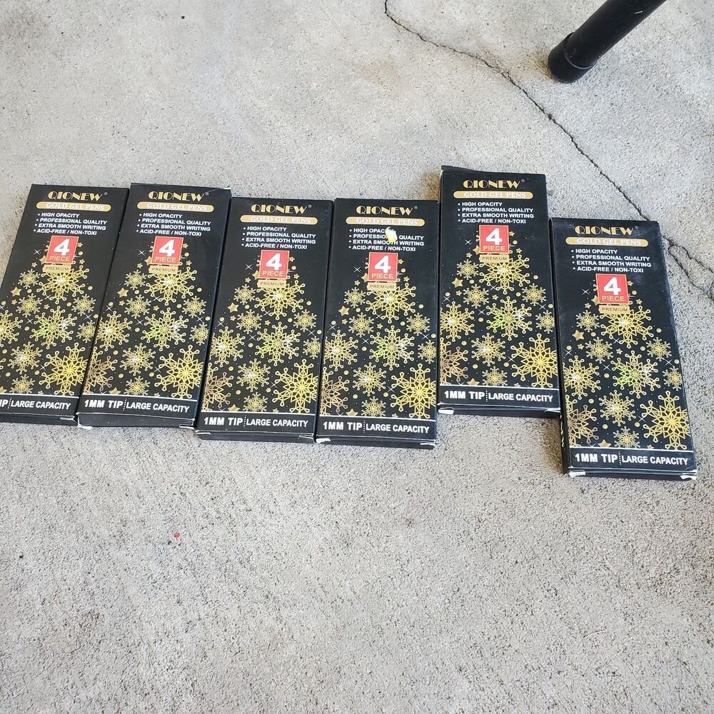 Gold Gel Pens Bundle 6 Box